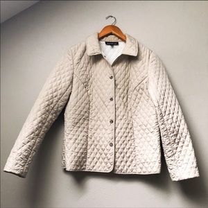Pale Gold Quilted Jacket